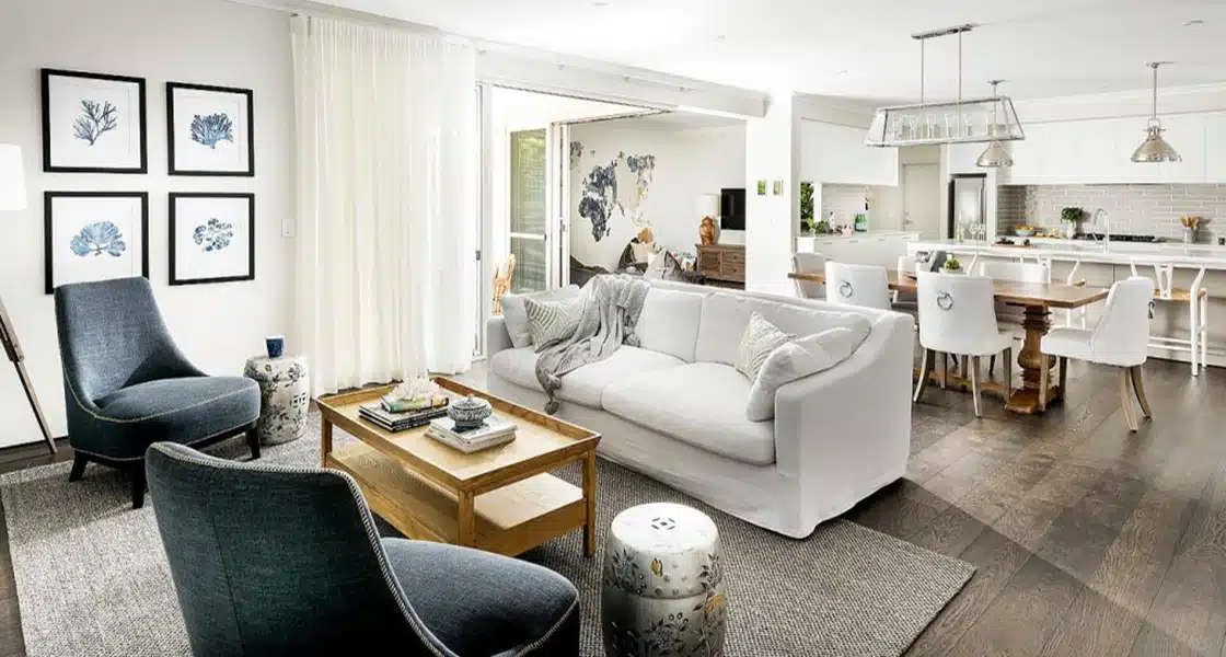 Cómo construir su propia casa estilo Hamptons 1 Interior de la casa de estilo Hamptons