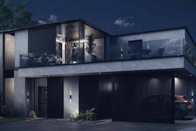 Revestimiento de aluminio paralelo de Reynaers Aluminium 1 reynaers paralline wide angle night concrete